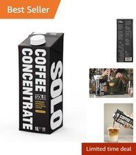 Solo 1L Cold Brew Coffee Concentrate - Instant Gourmet Coffee for Home Mixology
