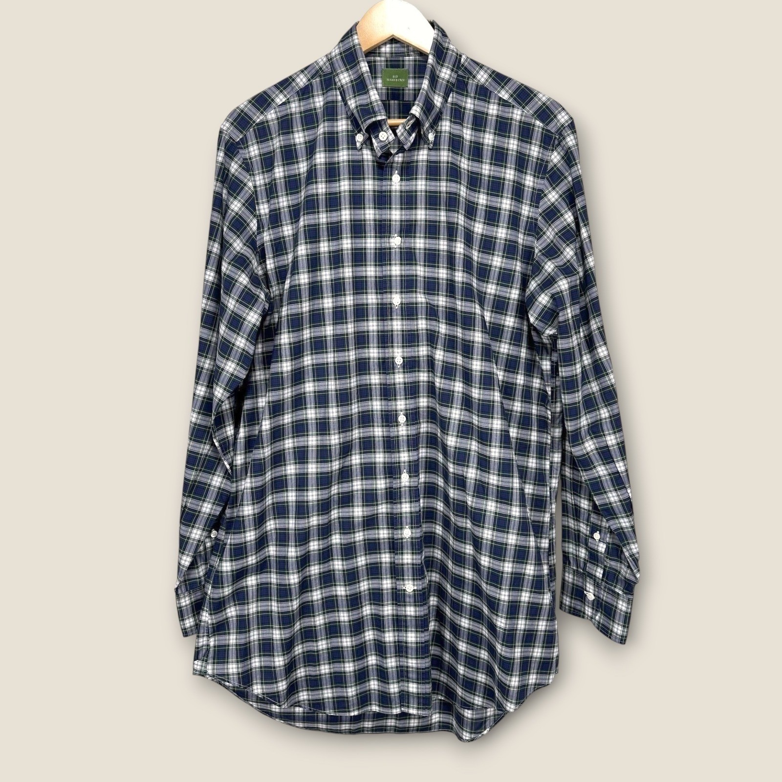 Sid Mashburn Button Down Shirt Men Large Tall Nav… - image 1