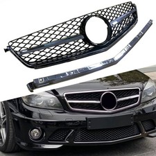 Kühlergrill-Auslass vorne, Chrom, für Mercedes-Benz W204 C63 2008–2011