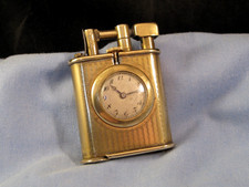 RARE 1930s VINTAGE ART DECO PETROL POCKET LIGHTER LIFT ARM WORKING WATCHLIGHTER