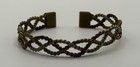 Vintage Style Twisted Wire Cuff Bangle Bracelet