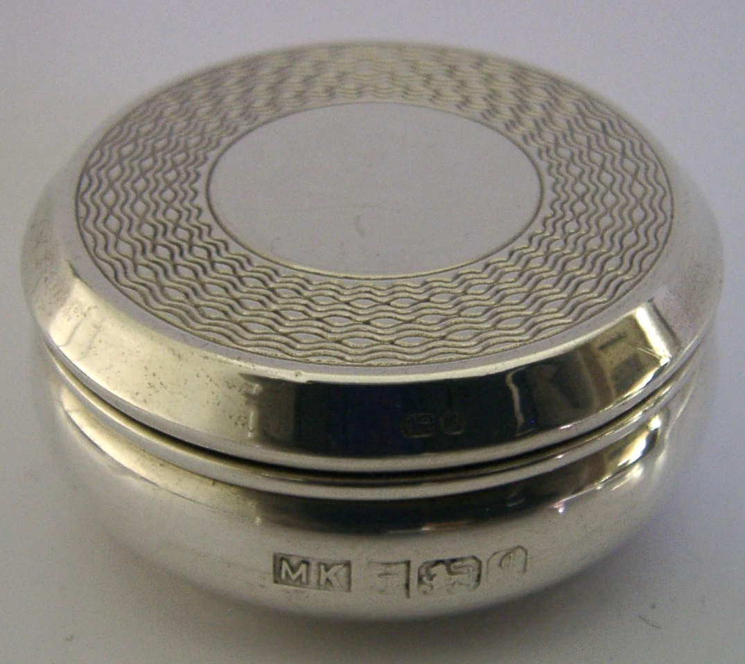 英国アンティーク SS(スターリング・シルバー）＆ CUT GLASS TRINKET