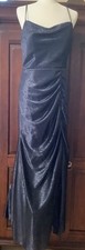 💕💕NEW$312 Elegant Cute Happy Paige Occasions Evening Dress Navy/Indigo 10