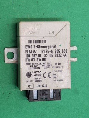 BMW 5 E39 2002 Wegfahrsperre Steuergerät Modul 61356905668 TLS10869
