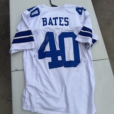 Bill Bates Signed Vintage Football Jersey White XL