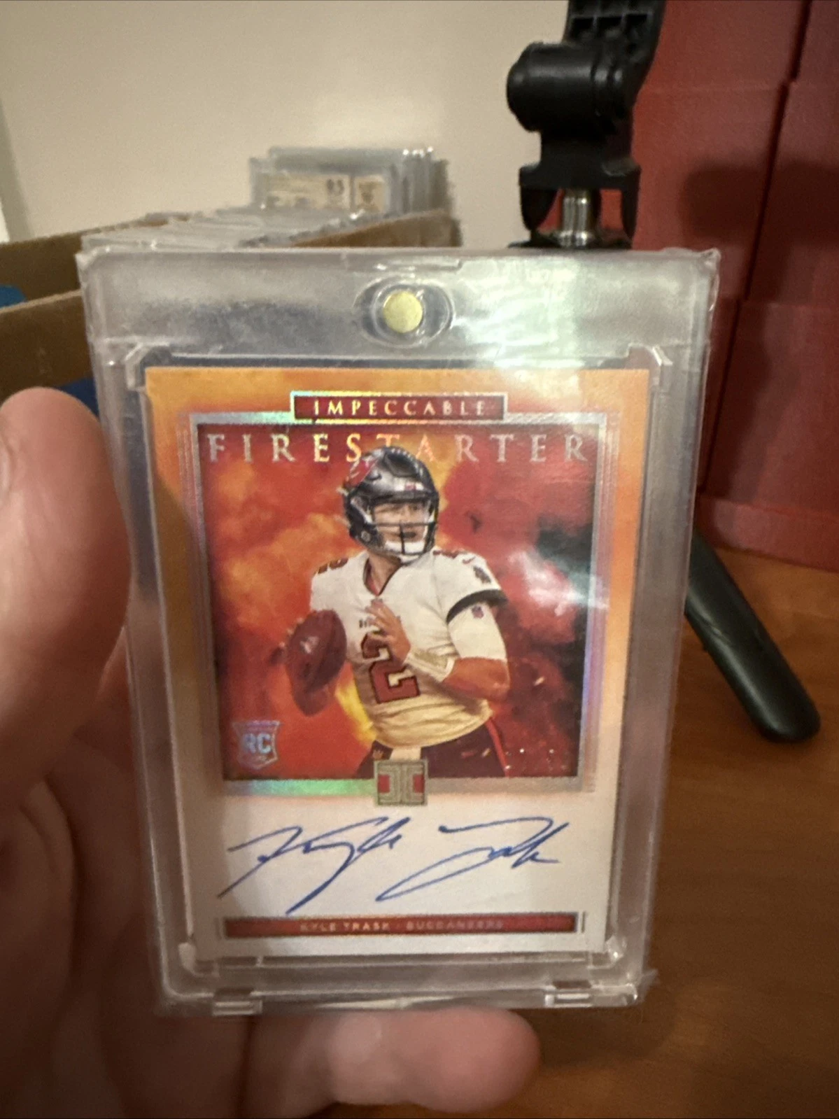 Kyle Trask Panini Impeccable Firestarter Signatures #FSKT Base