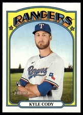 2021 TOPPS HERITAGE BASEBALL CARD KYLE CODY #612 RC TEXAS RANGERS 5535