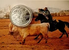 1 oz Fine Silver Round Texas Cowboy