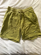 Alo Men Green Fleece Drawstring Shorts w/ Pockets Size L