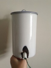 Old Scarce Kockums Enamel Medical Enema? Can Quirky Garden String Dispenser!