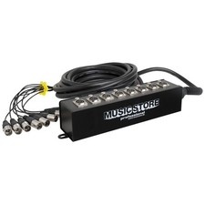 MUSIC STORE Multicore 8xXLR, 10m, Professionelles Multicore-Kabel, Stagebox