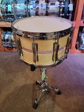 Ludwig Classic Maple Slotted Coliseum Snare Drum - 8 inches x 14 inches, Natural