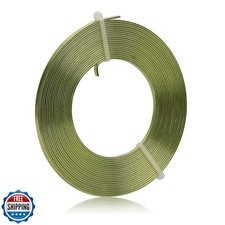 Flat Aluminum Wire - 3 x 1mm - 16.4 Feet Wide Flat Jewelry Craft Wire for Bez