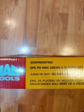 Mac Tools Sdrpbm6fng Philips Screwdriver Set Green New In Box.