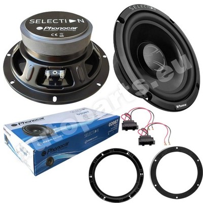 Set 2 Woofer Phonocar 02087 Lautsprecher Vorne 20cm für VW Transporter T5/T6
