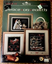 Peace On Earth Cross Stitch Leaflet Book Rain Drop 1991 Christmas Shepard # 11