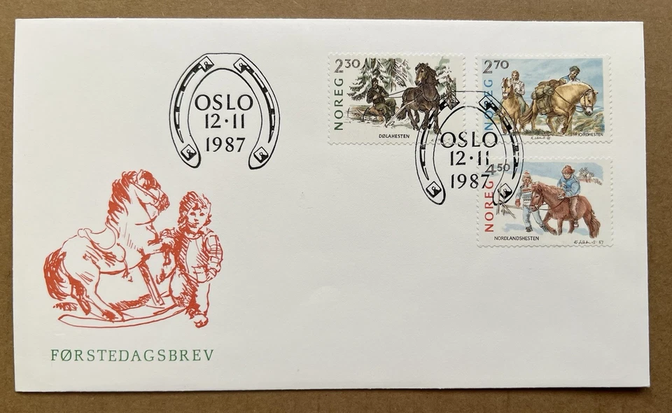 Noruega Navidad FDC Lote 1987-1994 • 8 Fundas Primer Día Julen Norge Foto 3 de 4