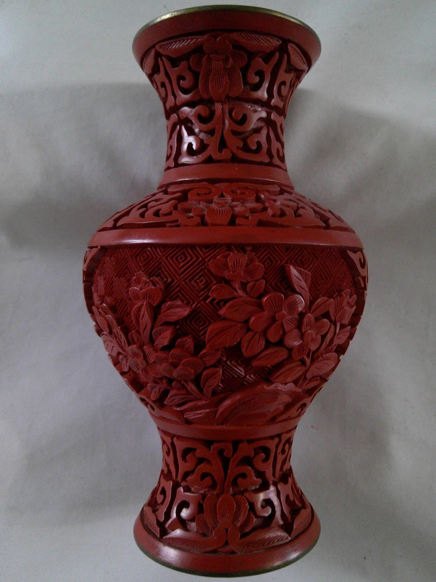 铜红中国古董花瓶| eBay