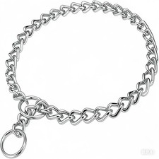 Chain Choker Collar for Dogs, Metal Slip Link Training Heavy Duty Dog Choke C...