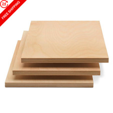 Baltic Birch Plywood 8 x 12 x 1/2 Inch - 12 mm Craft 12" x 8", Natural Wood