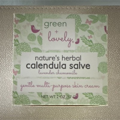 Green + Lovely Nature's Herbal Calendula Lavender Moisturizer Cream 2oz