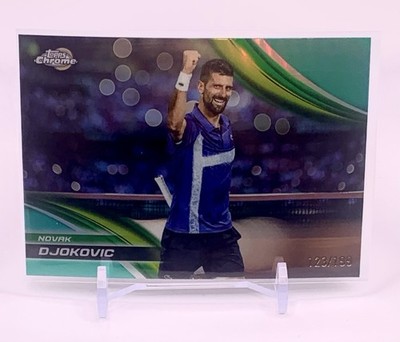 2025 Topps Chrome Novak Djokovic Aqua Refractor #/199