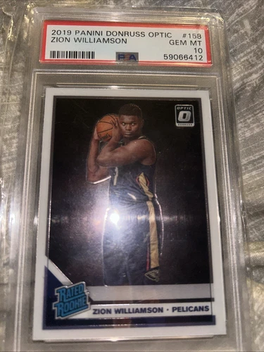 2019-20 Panini Donruss Optic - Rated Rookie Zion Williamson #158 (RC)PSA10🔥🔥