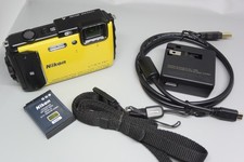 NIKON COOLPIX AW130 YELLOW OUTFIT, BUILT-IN 5X OPTICAL ZOOM LENS