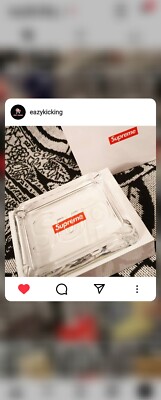 Supreme Debossed Glass Ashtray - Clear - SS20 | eBay UK