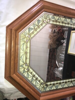 wall mirror / 昭和レトロ Vintage Geometric Op Art Mirror Wall Hanging by Sharon Art