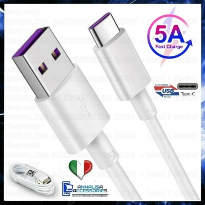 USB TYPE C FAST CHARGING CABLE 1m FAST CHARGER SUPER CHARGE CABLE
