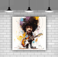 Jimmy Hendrix Canvas Wall Art Patrice Murciano Modern Printed Colourful Décor