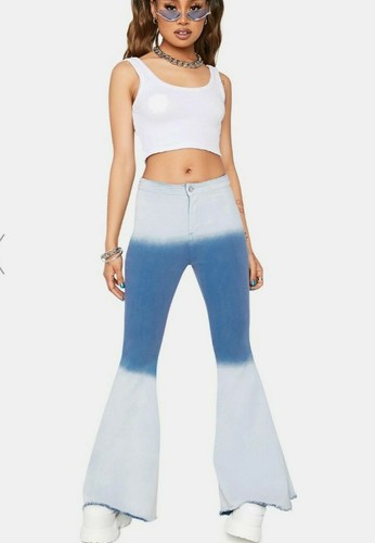 CALIFORNIA TIE Dye FLARE JEANS SIZE 