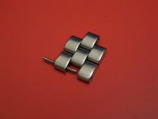 BAUME MERCIER SOLID STEEL LADIES HAMPTON BAND BRACELET 15MM DOUBLE LINK