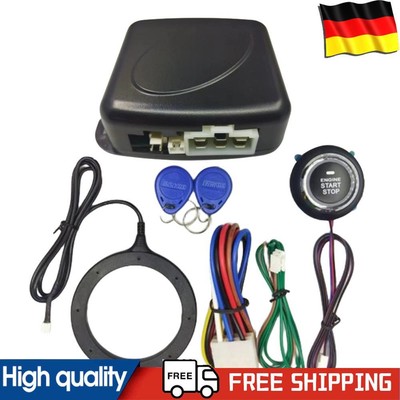 12V RFID Engine Start Push Buttons Car Smart Ignition Switch Anti-Theft System