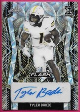 2022 Leaf Flash Football TYLER BADIE Rookie XRC Snakeskin Autograph 2/3