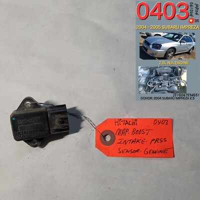 #ad ⭐⭐OEM 2004 2005 SUBARU IMPREZA INTAKE PRESSURE MAP SENSOR HITACHI GENUINE✅✅ $32.83