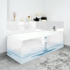 Bath Panels Printed on Acrylic - Water Droplet