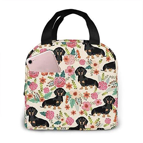 Dachshund insulated lunch bag hotsell