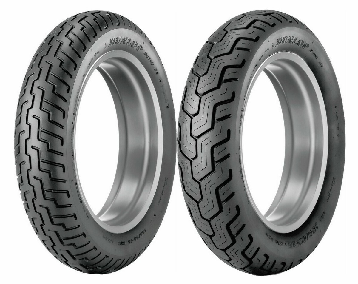Dunlop 120/90-18 & 140/90-16 D404 Tires For Honda GL1100 & Yamaha