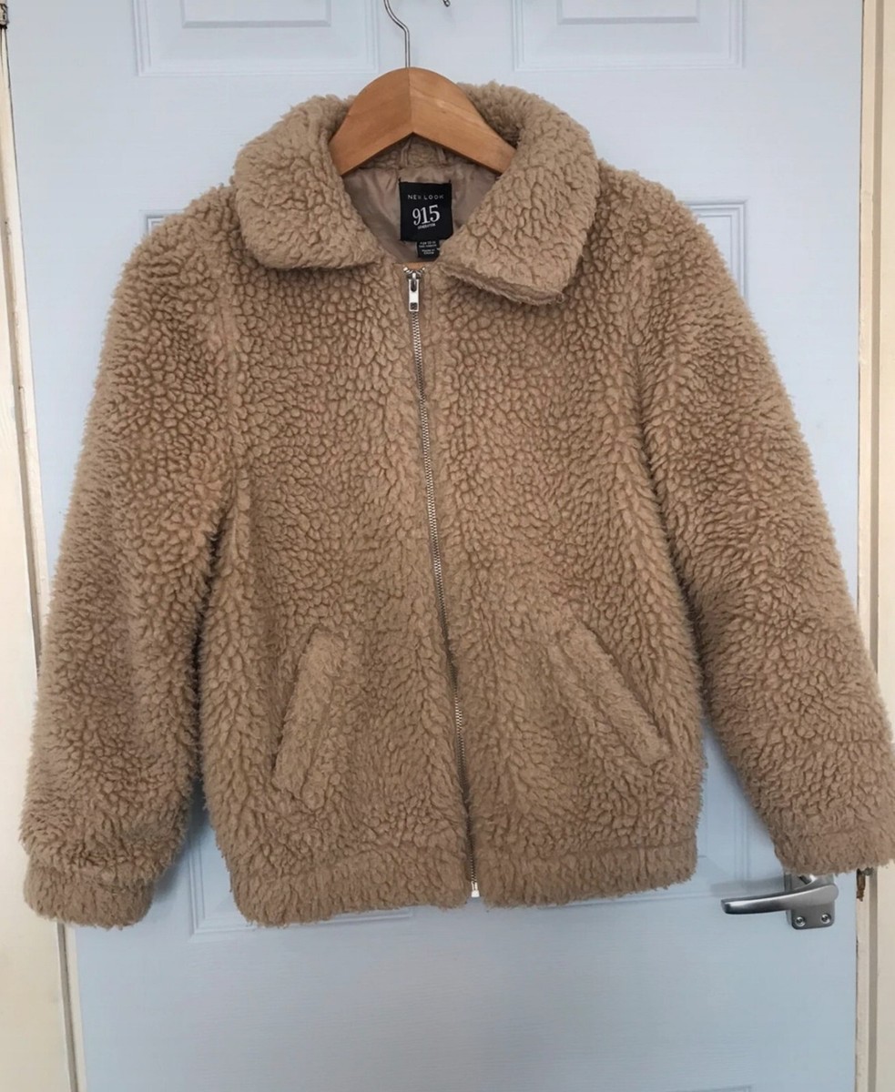 Fleece Jacket New Look Teddy Bomber Jacket NewLook 915