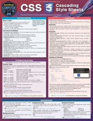 Css - Cascading Style Sheets by Nixon, Robin, Brand New, Free shipping in the US