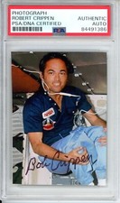 NASA ASTRONAUT BOB ROBERT CRIPPEN SIGNED PHOTO PHOTOGRAPH PSA DNA COA AUTOGRAPH