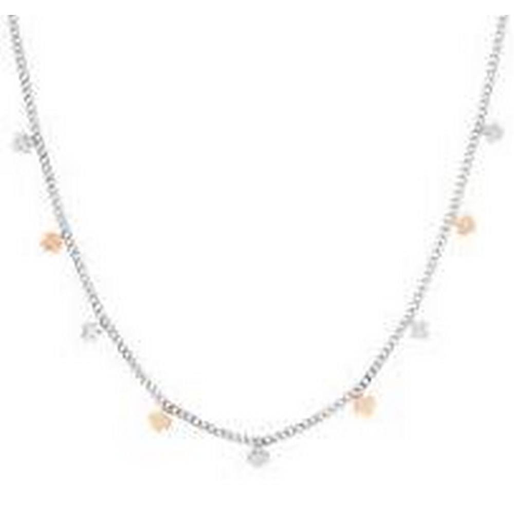 Women's necklace four-leaf clover bicolor Stroili Lady Chic steel 1691478
