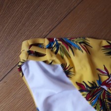 Bas De Bikini Rasurel Jaune Drapé Taille 2 – Neuf Avec étiquette, Polyamide