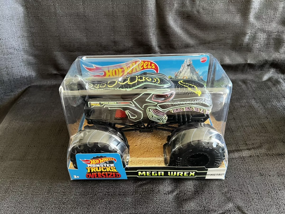 Hot Wheels Monster Trucks Oversized 1:24 Scale Diecast Neon