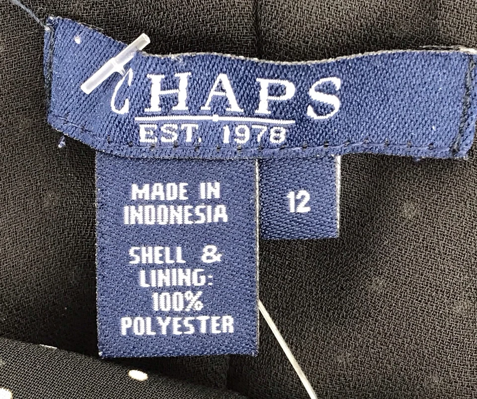 FALDA ACAMPANADA COMPLETA FORRADA CON LUNARES NEGRA DE SEGUNDA MANO PARA MUJER TALLA 12 Foto 3 de 4