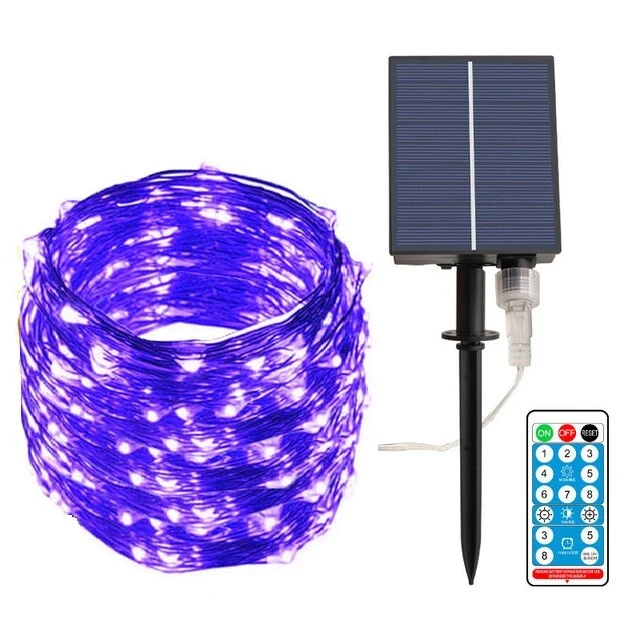 200 LED Solar String Lights Outdoor Waterproof Fairy Copper Wire Garden Decor - Image 4 of 4