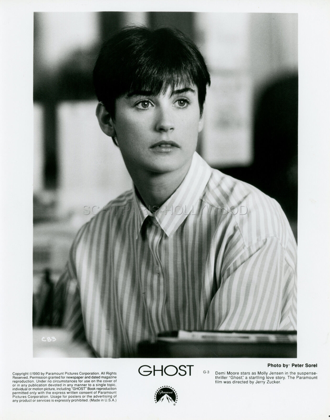 Fotos Históricas Top - Demi Moore em 1990 na época do filme Ghost.