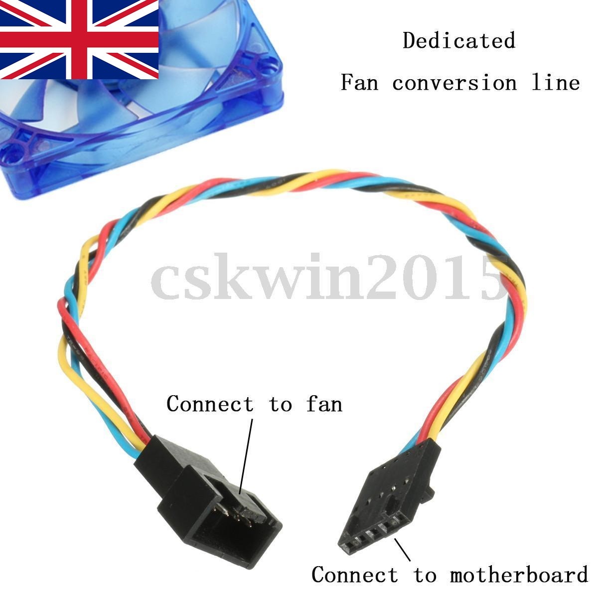 Pin Latch Dedicated Fan to Pin Cable Adapter Interface Connector For  Dell